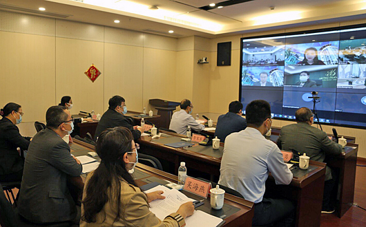 我校与泰国川登喜大学召开视频工作会议