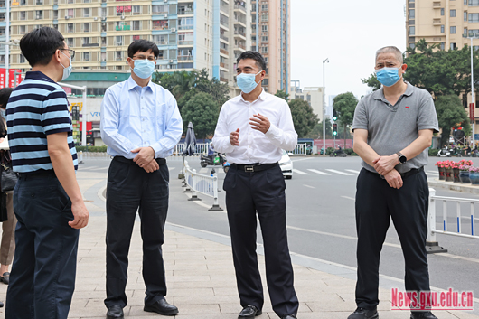 王乃学深入检查指导学校疫情防控工作